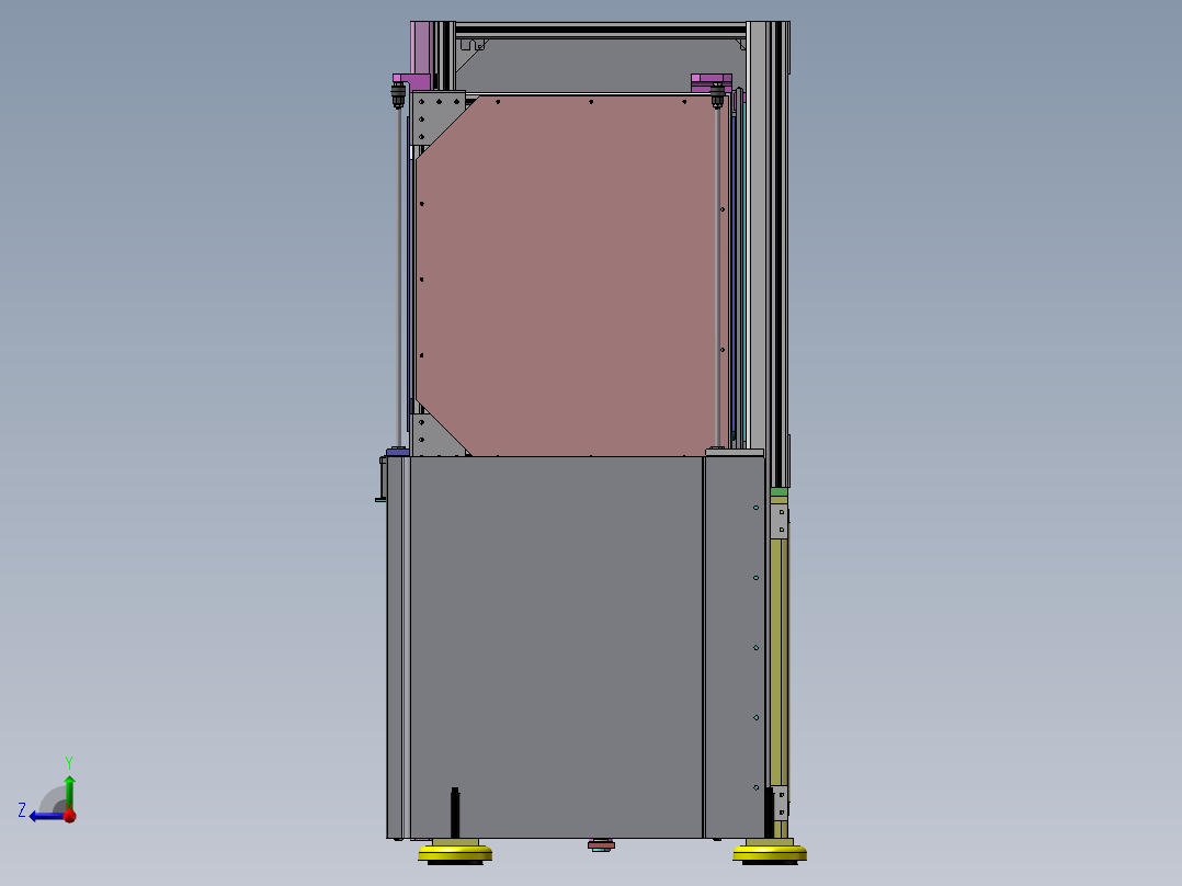 电机磁铁自动组装机右视图