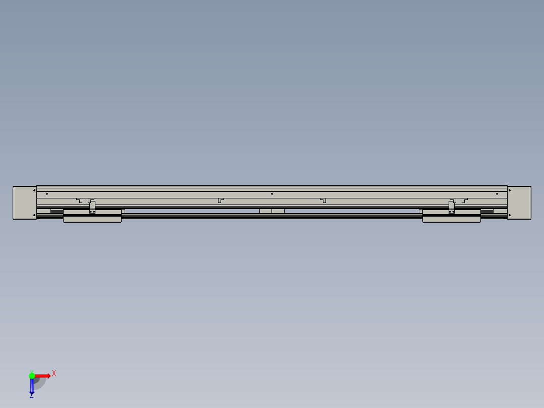 威洛博双电机滑台-VF14D2-S300-BLR-P40-C6俯视图