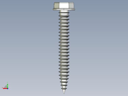 紧固件-STEP Hex Head Screw-01后视缩略图
