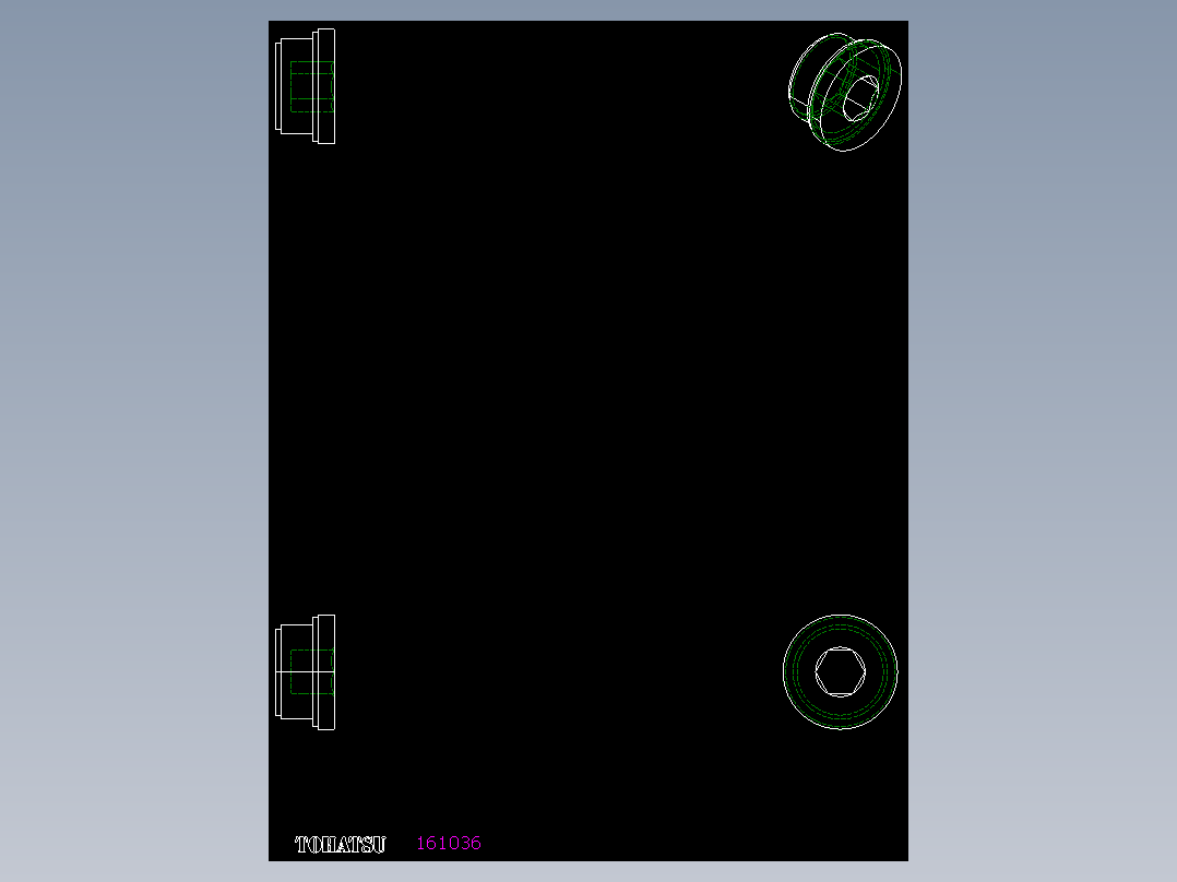 油箱塞頭TCE-2D多系列多零件图纸模型