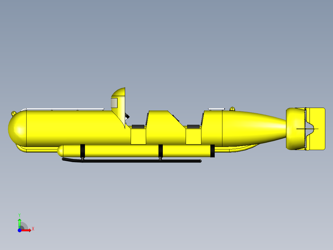 水下潜航器--igs前视图