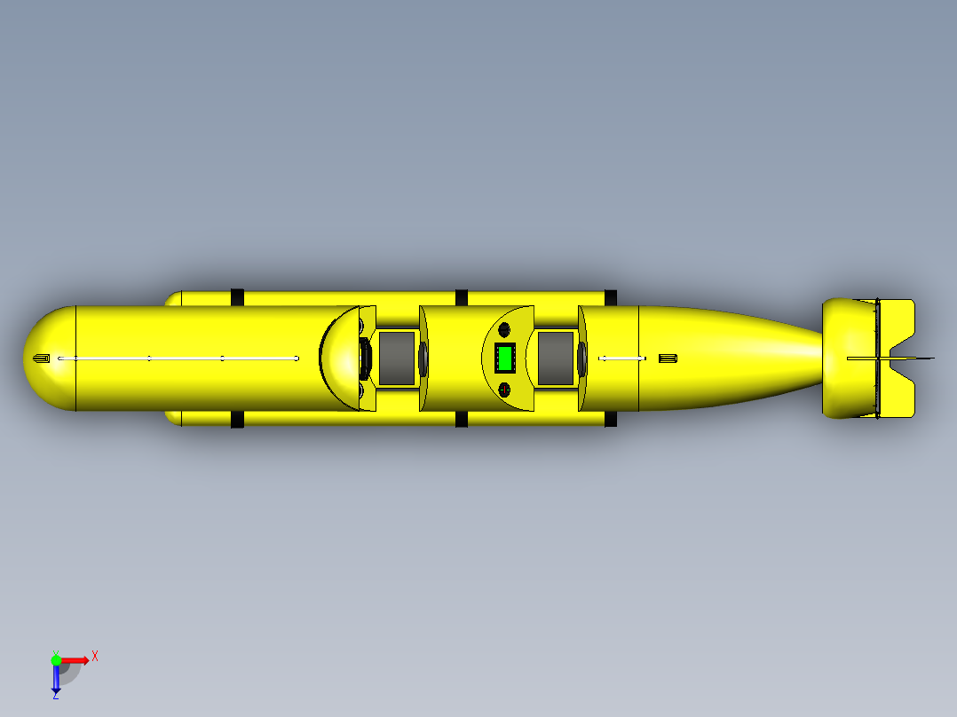 水下潜航器--igs俯视图