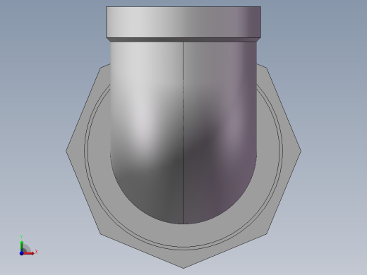 活接-90°等径内丝弯头 DN25前视缩略图