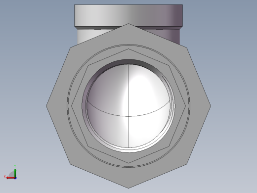 活接-90°等径内丝弯头 DN25后视缩略图