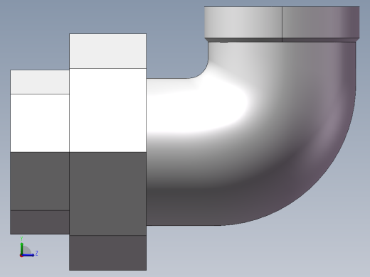 活接-90°等径内丝弯头 DN25左视缩略图