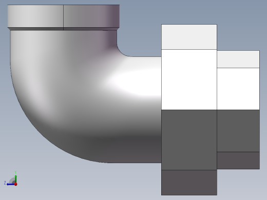活接-90°等径内丝弯头 DN25右视缩略图