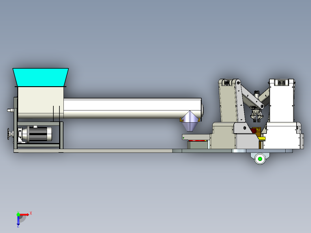 豆沙包制作设备proe三维==1240008==300俯视图