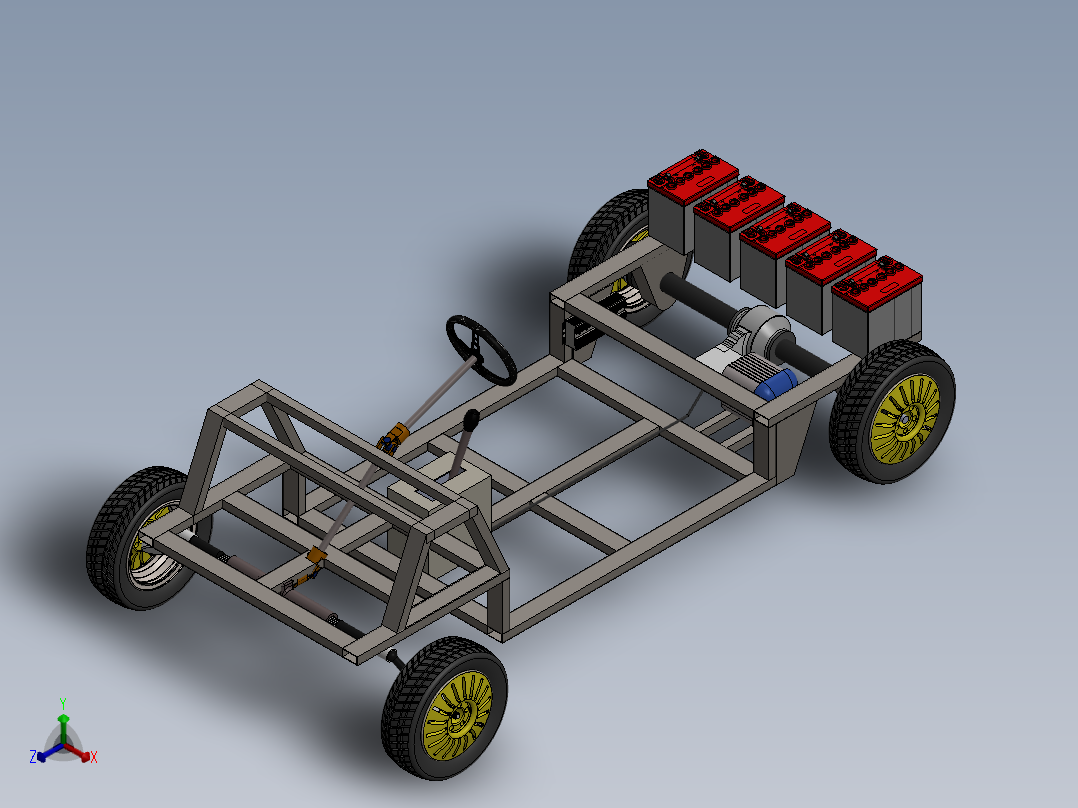 车底盘 (2)主视图
