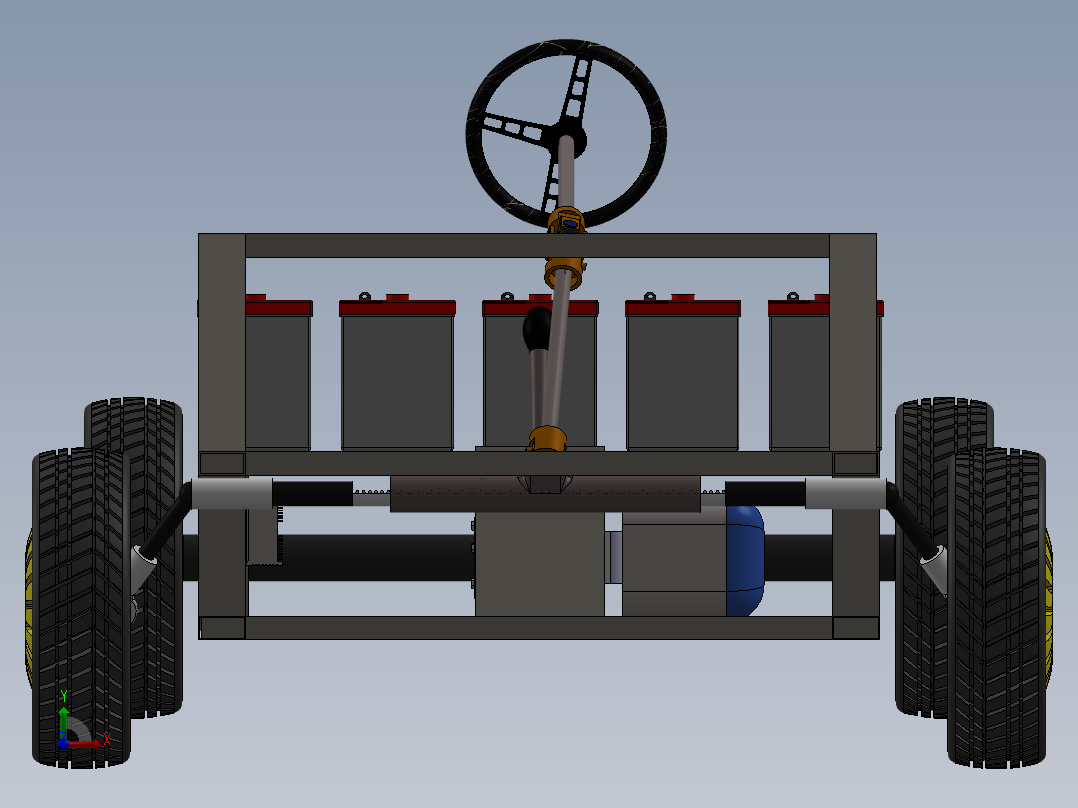 车底盘 (2)前视图
