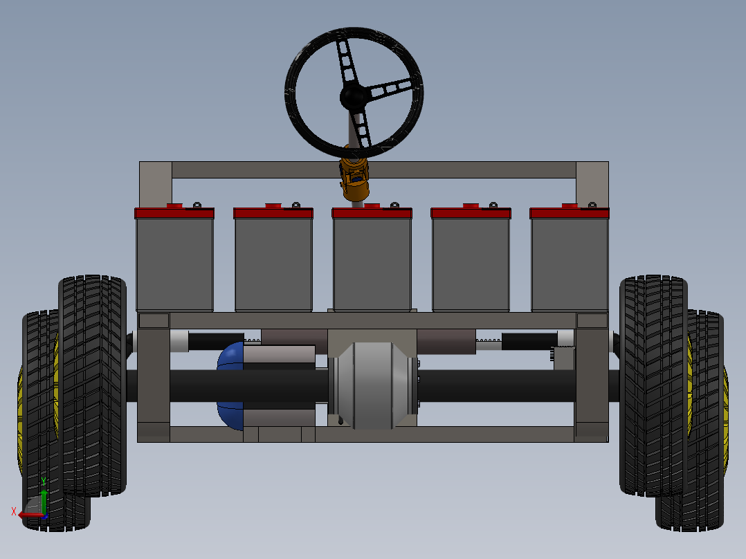 车底盘 (2)后视图