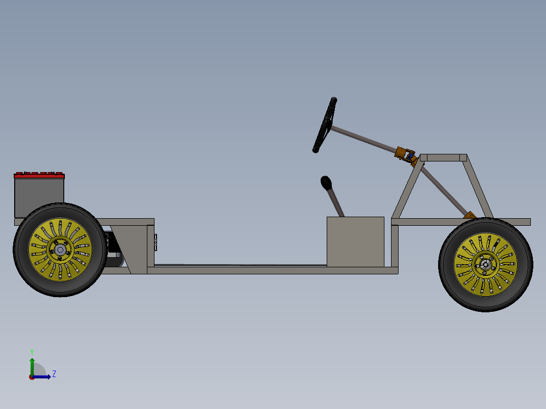 车底盘 (2)左视图