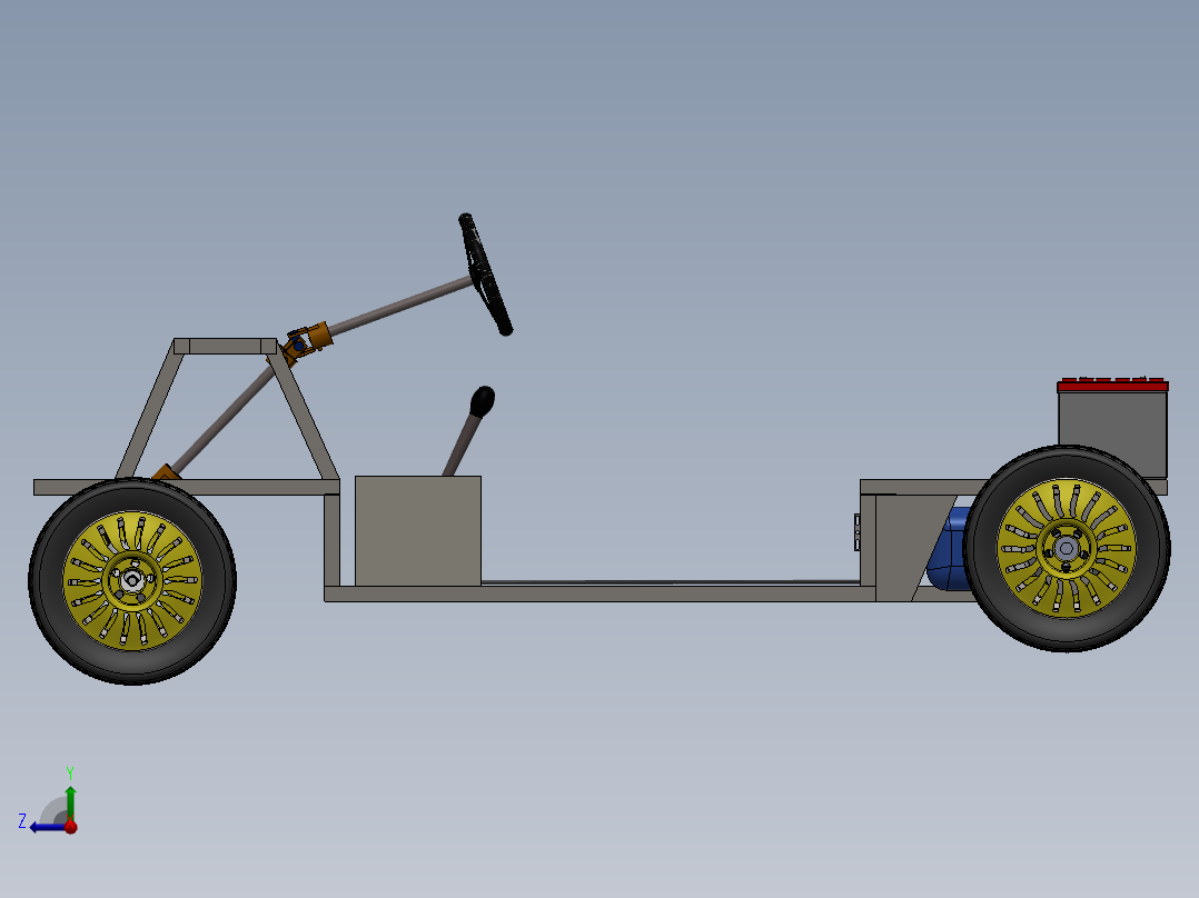 车底盘 (2)右视图