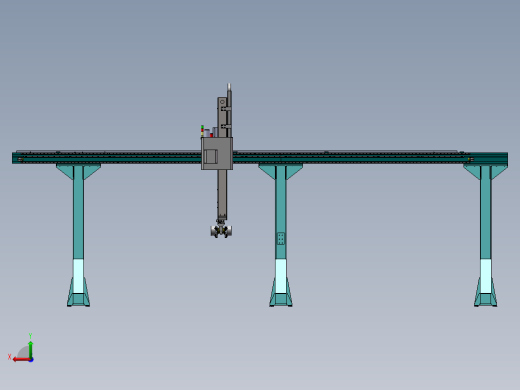 50Kg单轴桁架机械手（整套图纸）后视缩略图