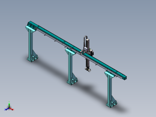 50Kg单轴桁架机械手（整套图纸）正等轴测缩略图