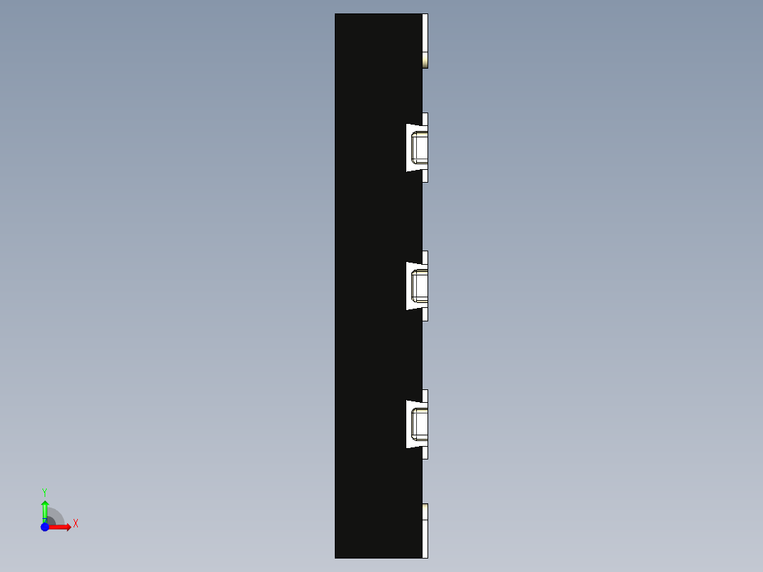 10引脚SMT mems晶体振荡器前视图