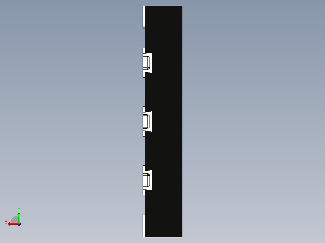 10引脚SMT mems晶体振荡器后视图