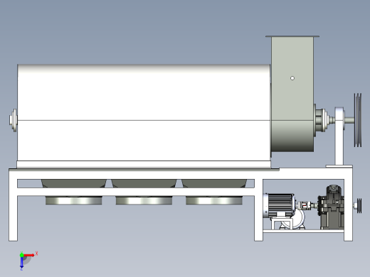 垃圾分拣装置结构设计含三维二维说明书俯视缩略图