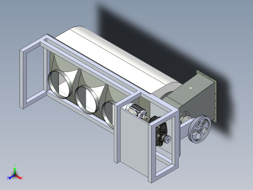 垃圾分拣装置结构设计含三维二维说明书正等轴测缩略图