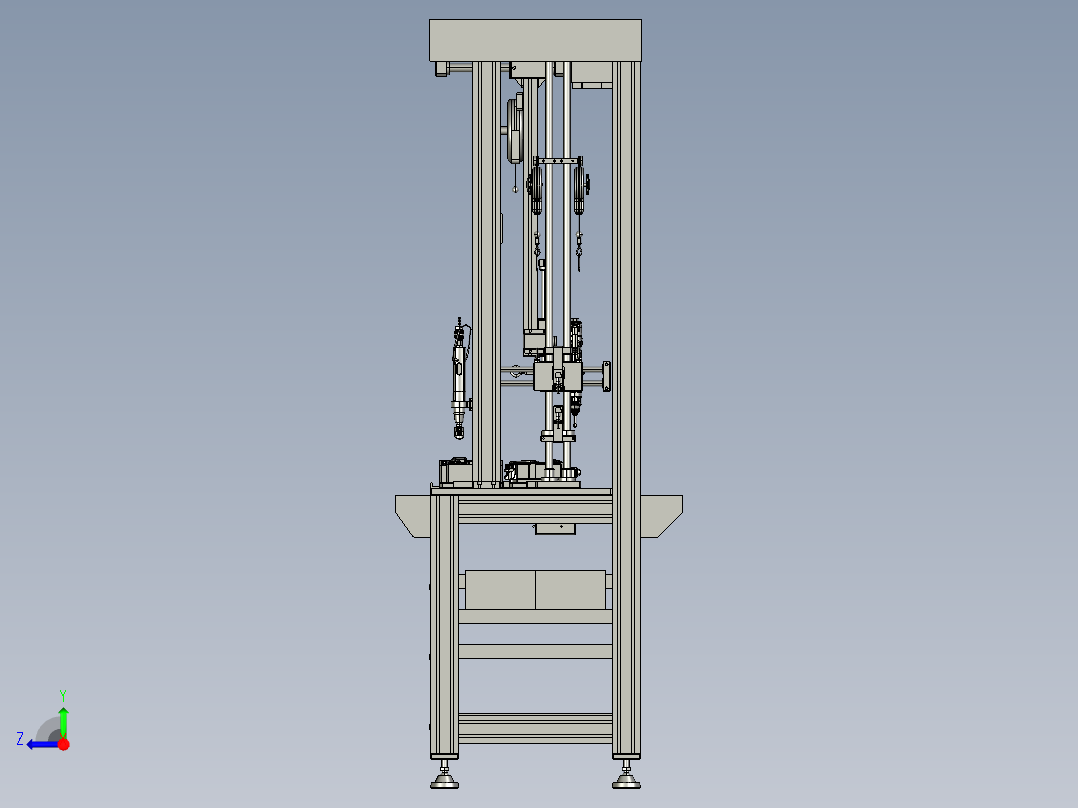 44升降器导轨打螺丝右视图