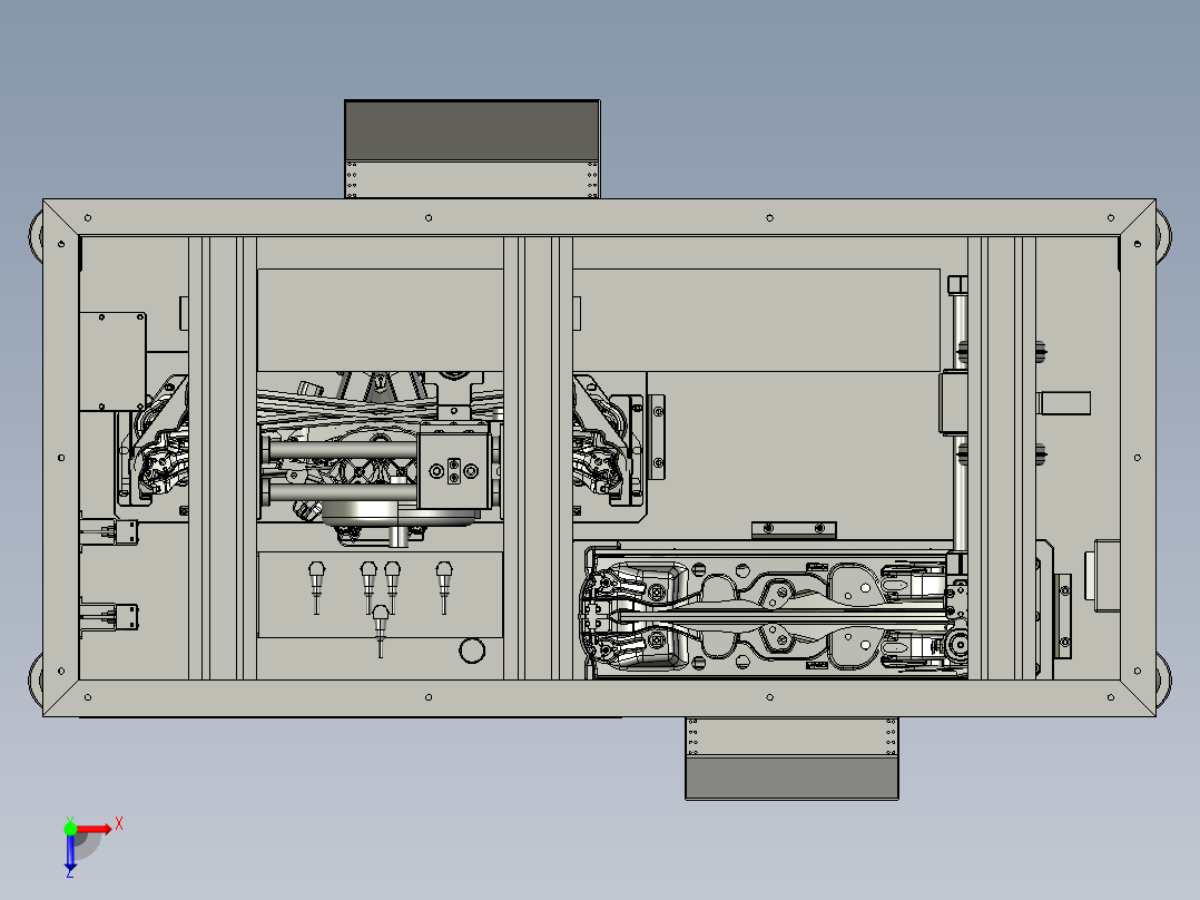 44升降器导轨打螺丝俯视图