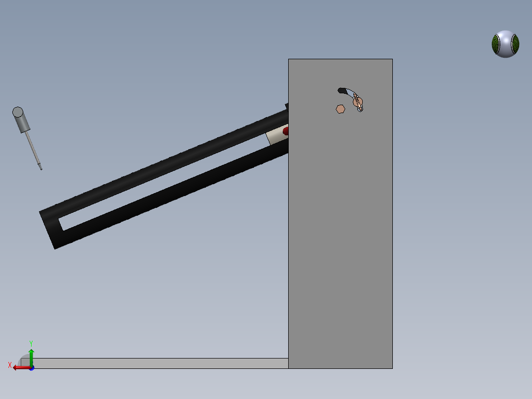 网球射手后视图