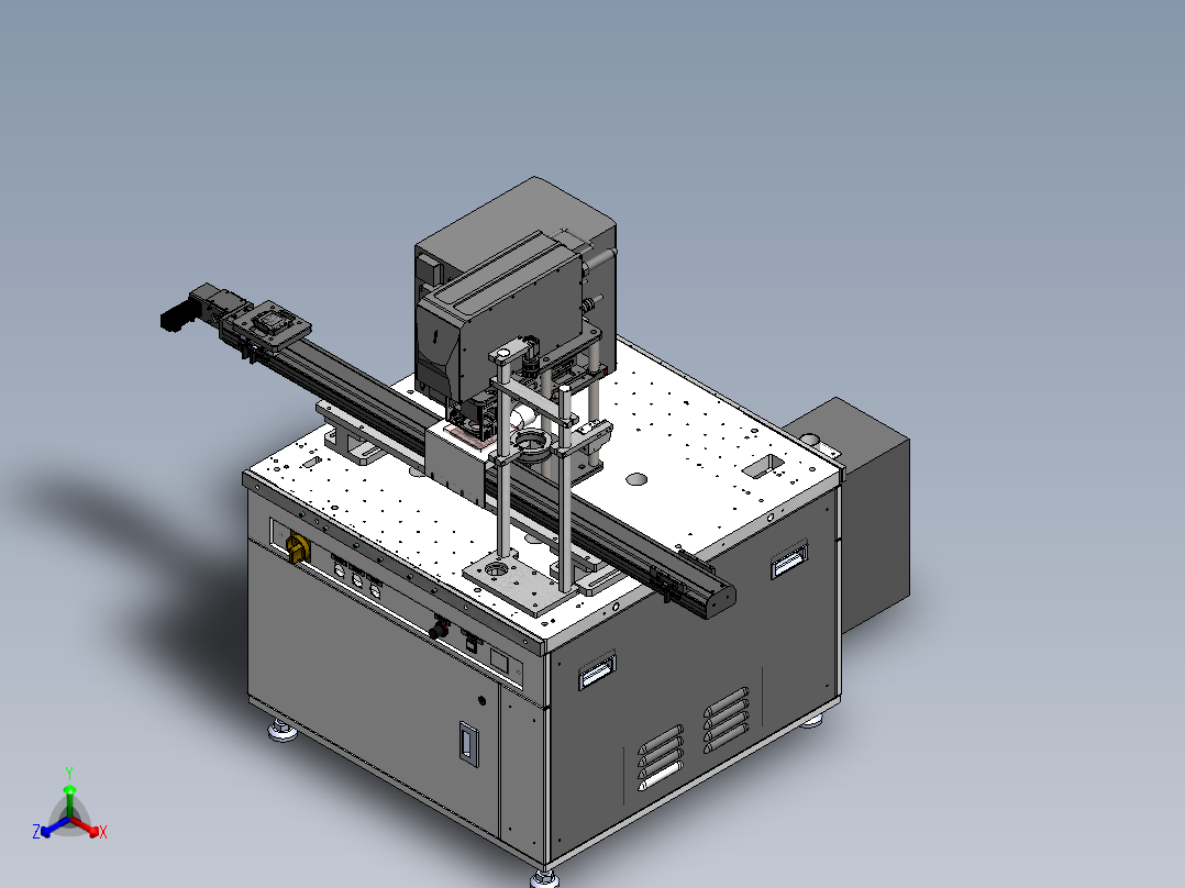 激光镭雕与CCD检测设备（sw16可编辑+工程图+bom）