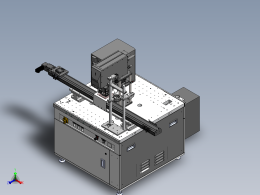 激光镭雕与CCD检测设备（sw16可编辑+工程图+bom）
