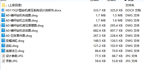 HS115QY型钻机液压系统设计含7张CAD图