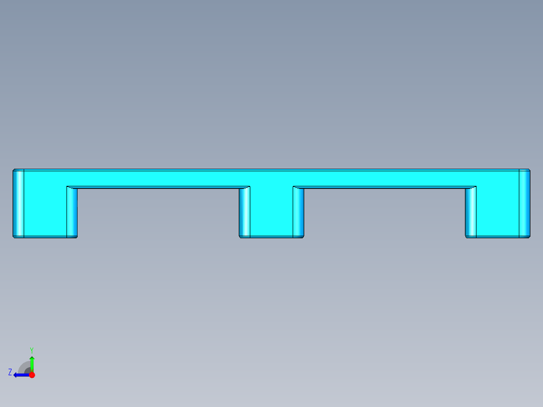 14001200托盘右视图