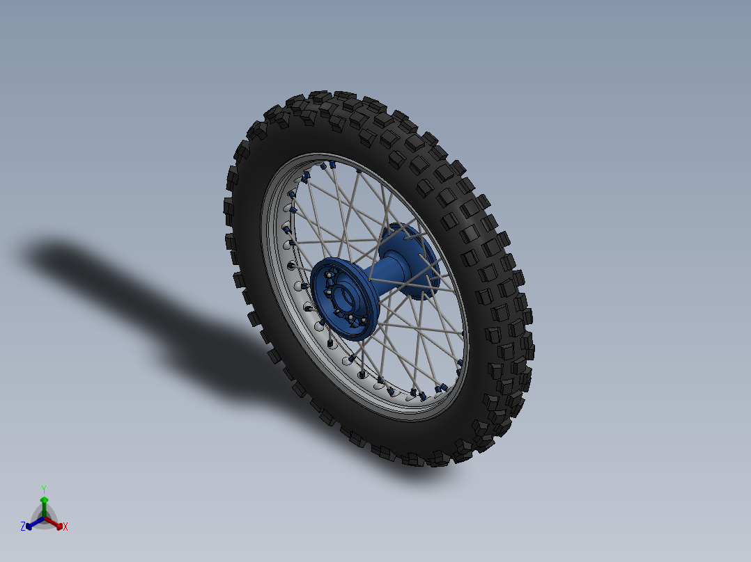 轮胎、车轮、轮毂(156)正等轴测图