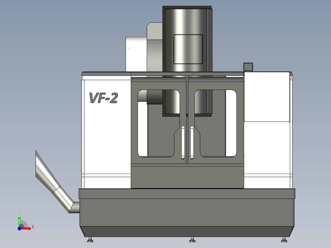 B3004038-哈斯haas-cnc垂直铣床前视图