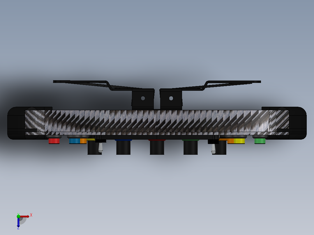 方向盘(23)俯视图