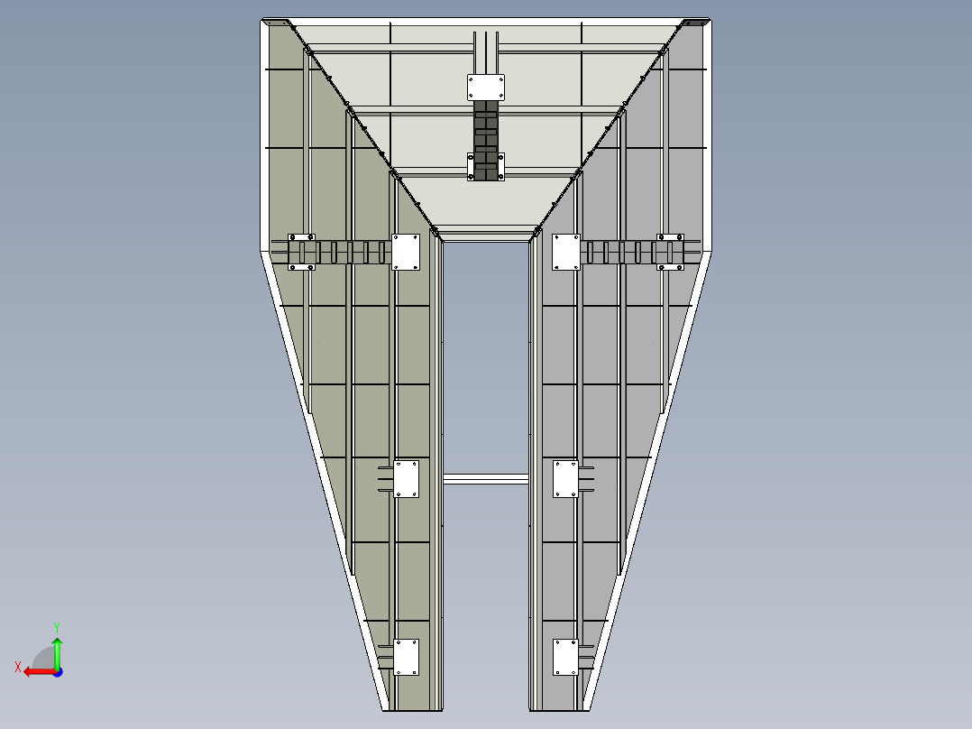 B3003883-振动给料机的料斗 30立方米后视图