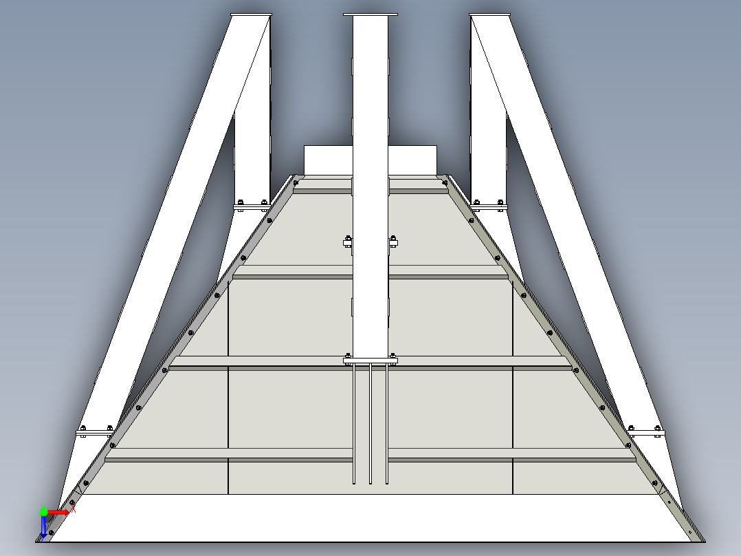 B3003883-振动给料机的料斗 30立方米俯视图