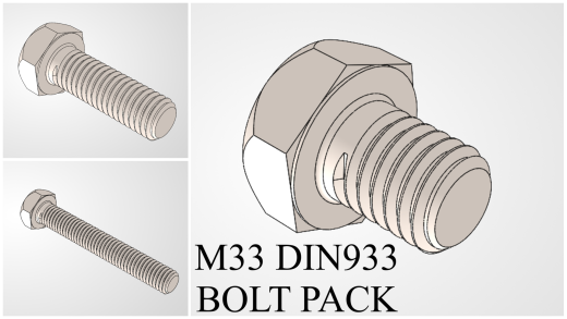 M33 六角头螺栓 DIN933缩略图
