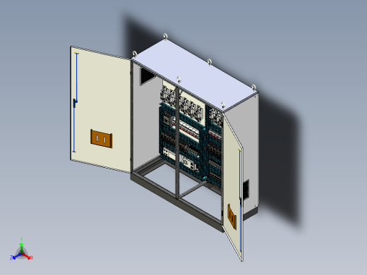 双柜组装刀开关风机+消防风机控制柜