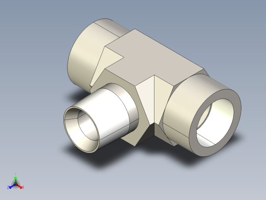 B3004428-液压接头，三通，5604-6-6-6
