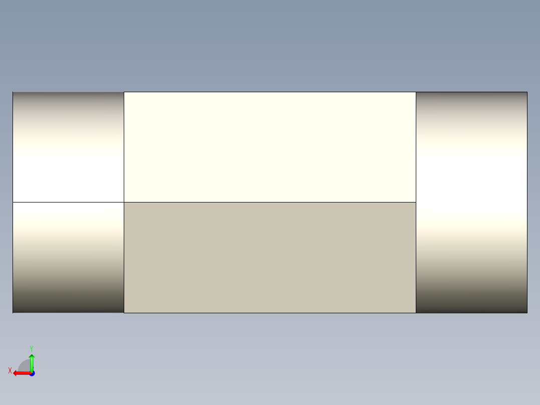 B3004428-液压接头，三通，5604-6-6-6后视图