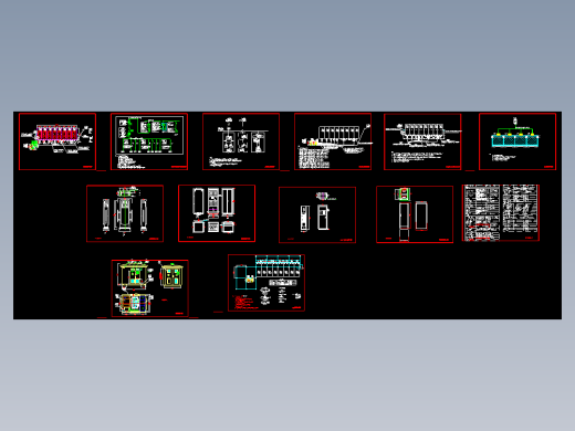 汽车充电桩快充桩工程电气施工图纸