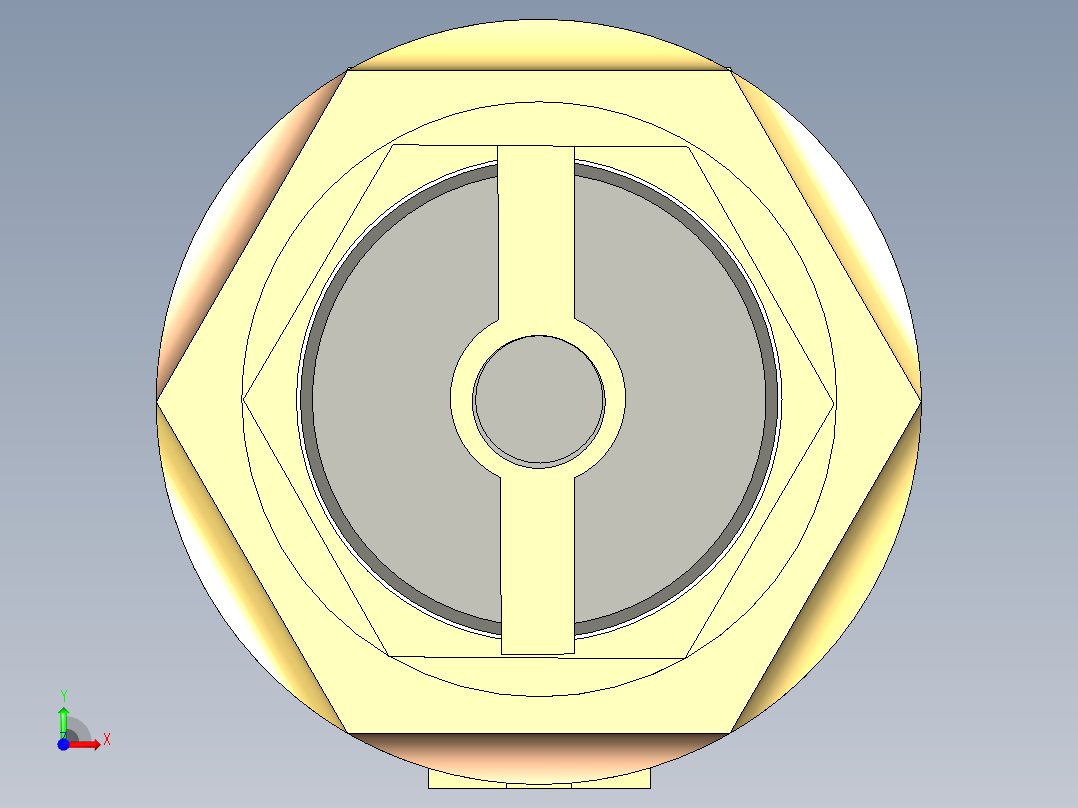 弹簧保持阀单向阀前视图