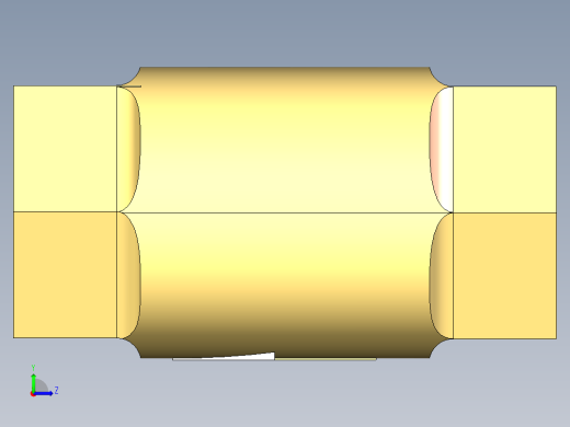 弹簧保持阀单向阀左视缩略图