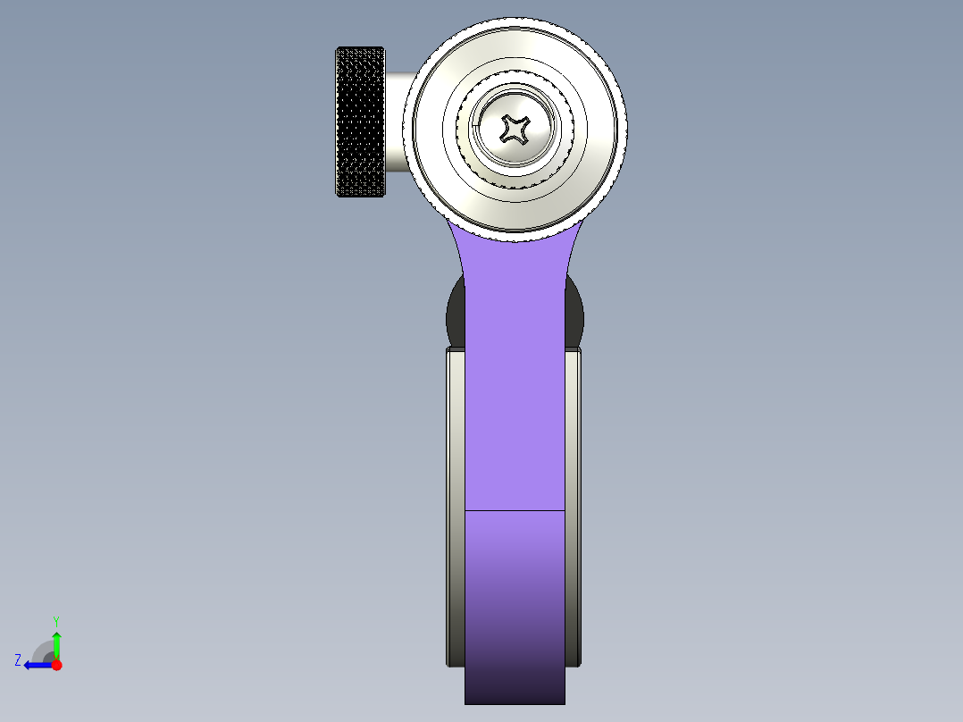 千分尺 0-25mm 0.01mm 紫色右视图