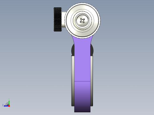 千分尺 0-25mm 0.01mm 紫色右视缩略图