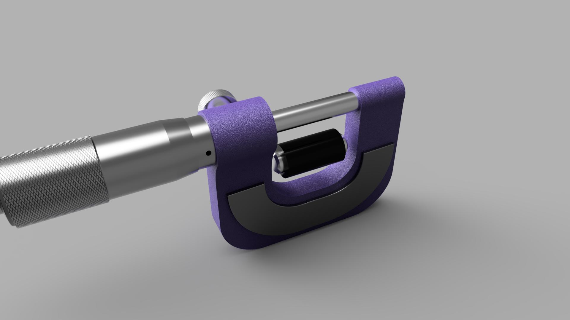 千分尺 0-25mm 0.01mm 紫色