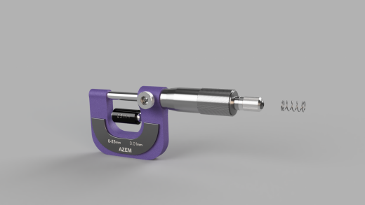 千分尺 0-25mm 0.01mm 紫色缩略图