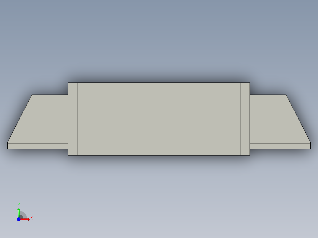 蓝牙耳机模具设计(ABS)前视图
