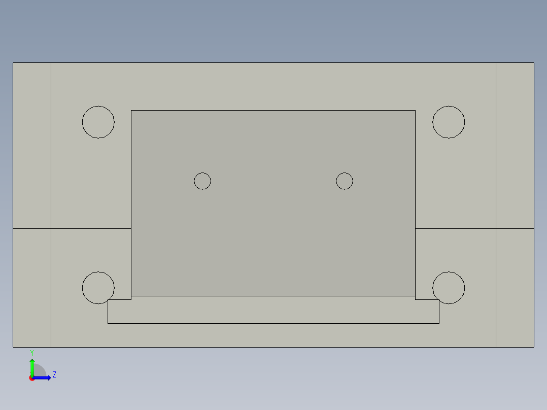 蓝牙耳机模具设计(ABS)左视图