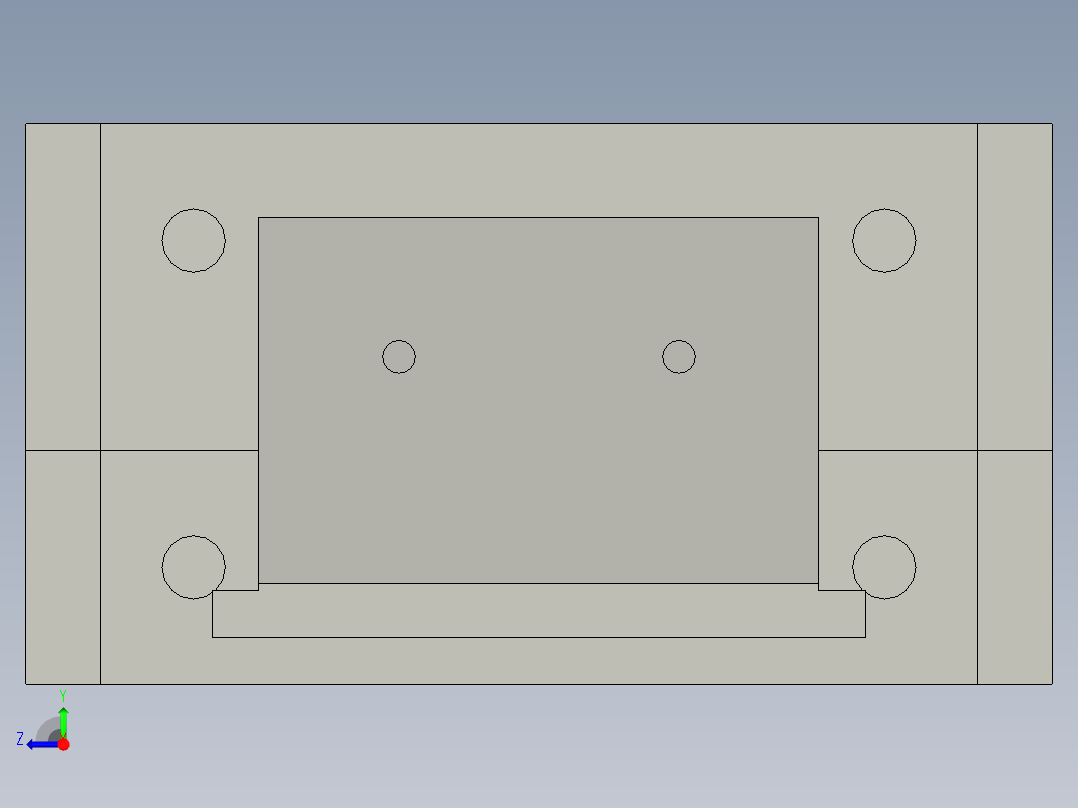 蓝牙耳机模具设计(ABS)右视图