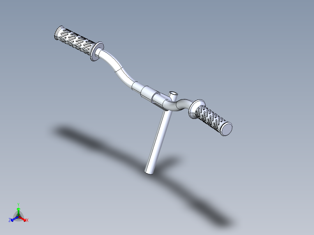 A0003932-自行车车把正等轴测图