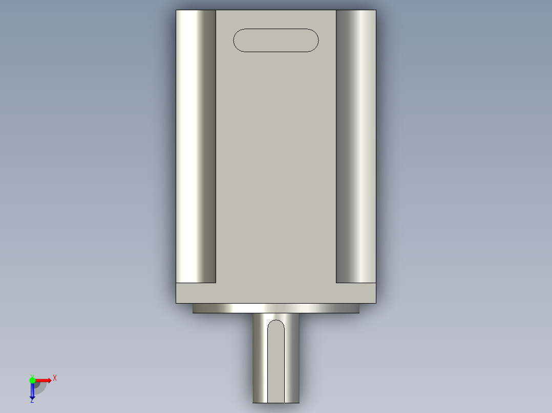 200V400W的松下电机俯视图